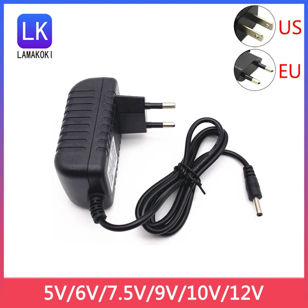 

5.5*2.5mm Compatible With 5.5*2.1mm 4.0*1.7mm 3.5*1.35mm 2.5*0.7mm 5V 6V 7.5V 9V 10V 12V 500MA 600MA 1A 1.5A 2A 3A Power Adapter