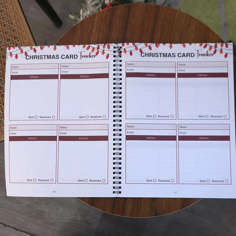 Agenda Promemoria Agenda natalizia Notebook Abitudine Tracker Diario Lista delle cose da fare Notebook Time Organizer Efficienza
