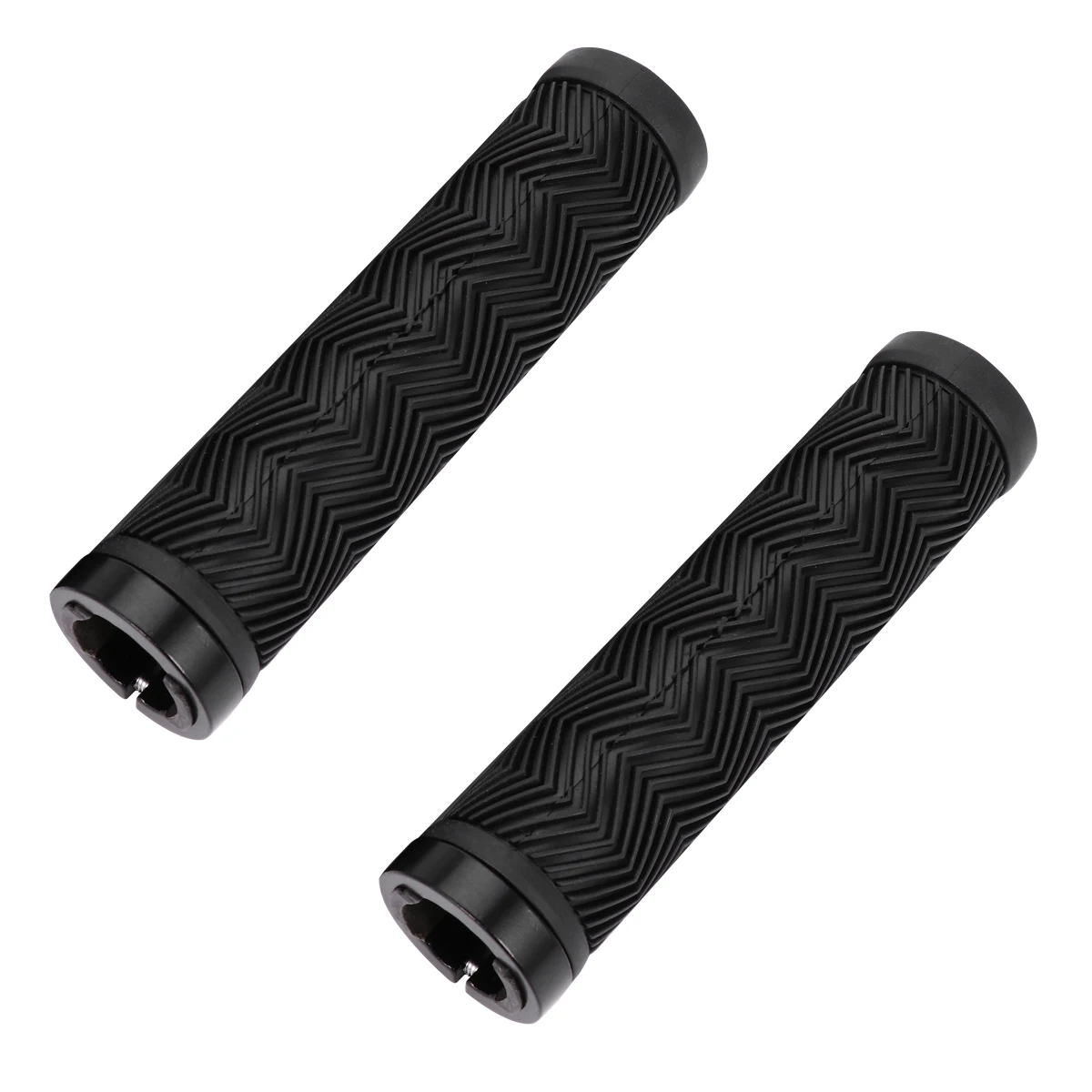 

Anti-slip Handlebar Grips Cover for Mountain Bike Black Durable Ergonomic Rubber Wave Shape Non-wear Cycling Accessories Bike
