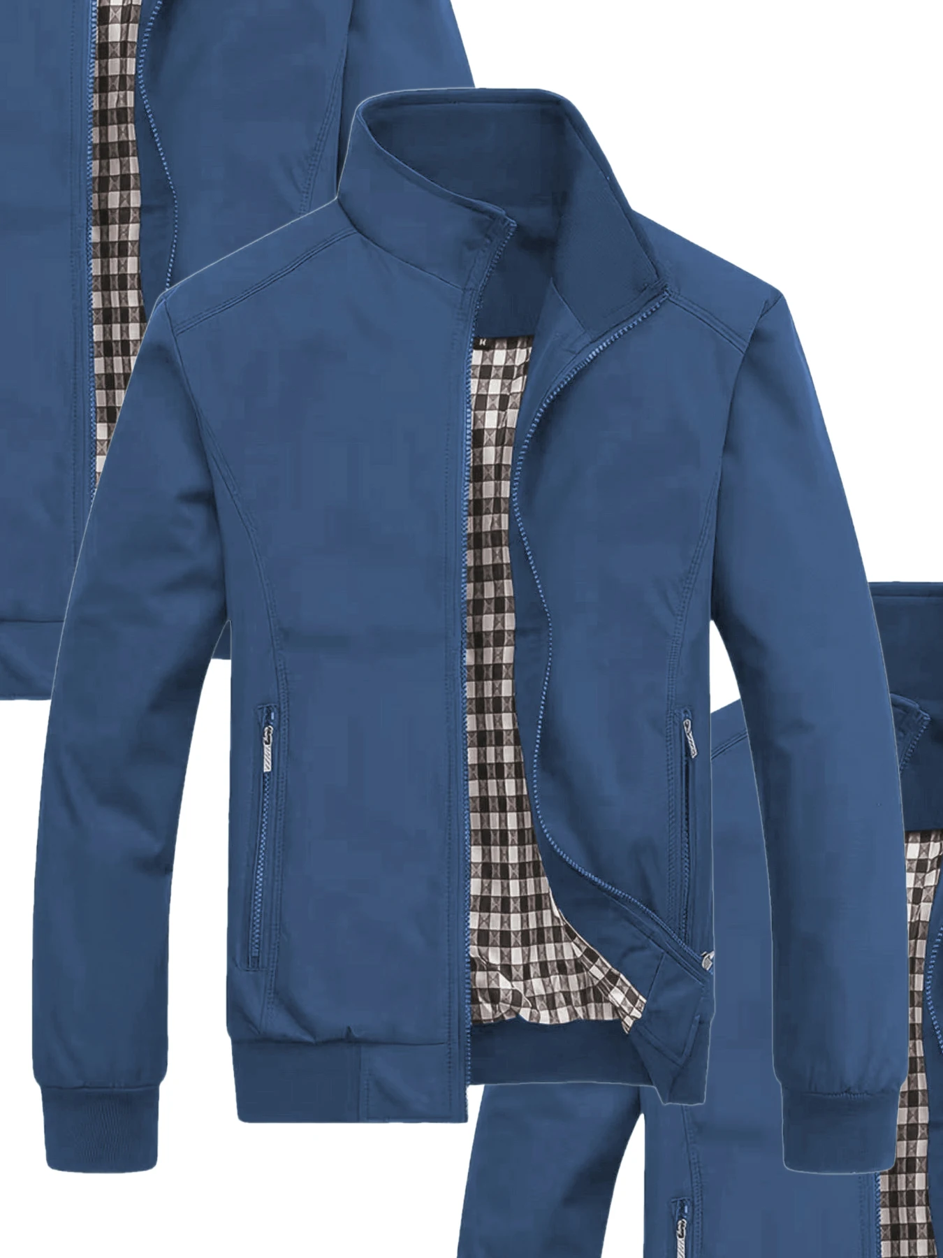 سترة رجالية بمقاس قياسي، سترة بمقاس كبير، معطف كاجوال، سترة عصرية جديدة للربيع والخريف، ملابس رياضية للرجال، ملابس رجالية، سترة كاجوال بياقة واقفة للرجال