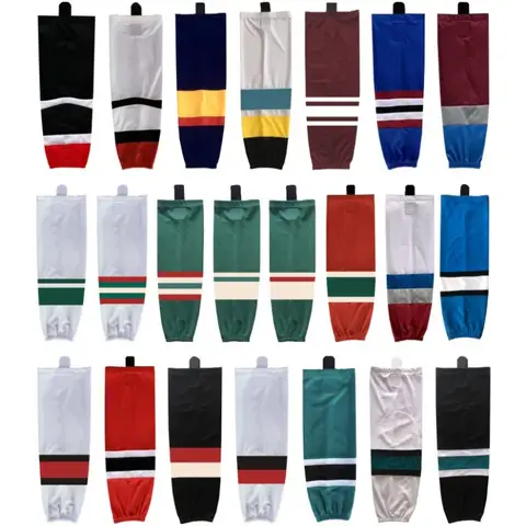 Handcrafted Striped Ice Hockey Socks Training Socks with Multi-Color Options Striped Customizable Available Colorful