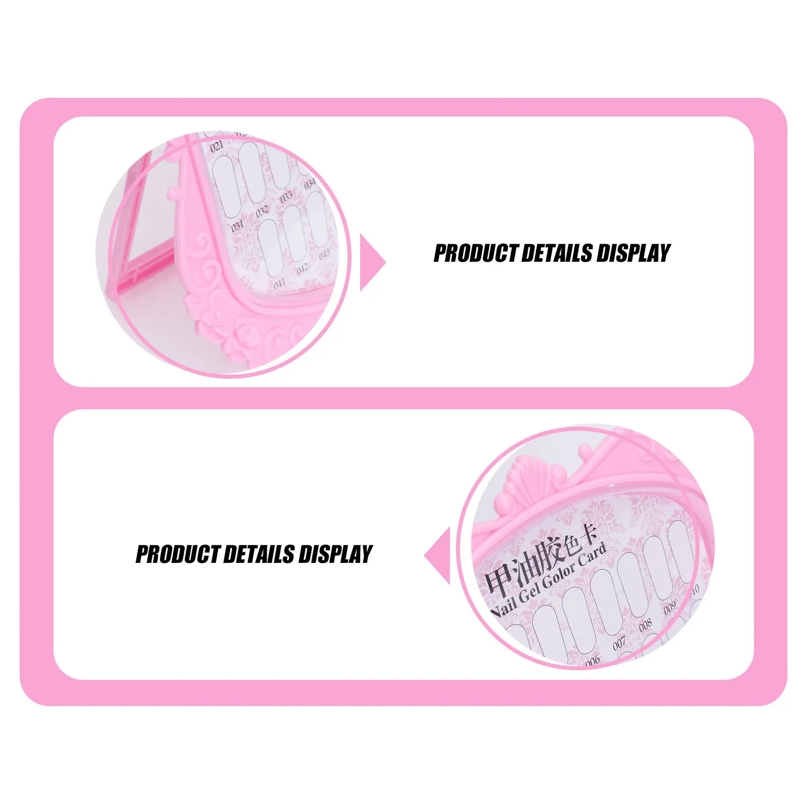 

3Pcs Nail Display Boards ABS Fake Nails Color Cards Numbered Manicure Nail Art Show Chart for Salon Use Fake Nails Display Board