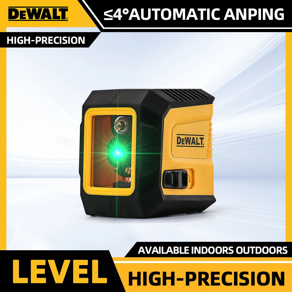 

DEWALT Mini 2 Lines 360 Automatic Leveling Level Construction Tool Equipment Green Light Cross Laser Level Green Laser Beam Line