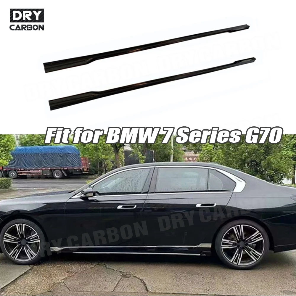 

Car Styling Body Kits Accessories Side Skirts Rocker Panel Lip Splitter for BMW 7 Series G70 Sport 2023+