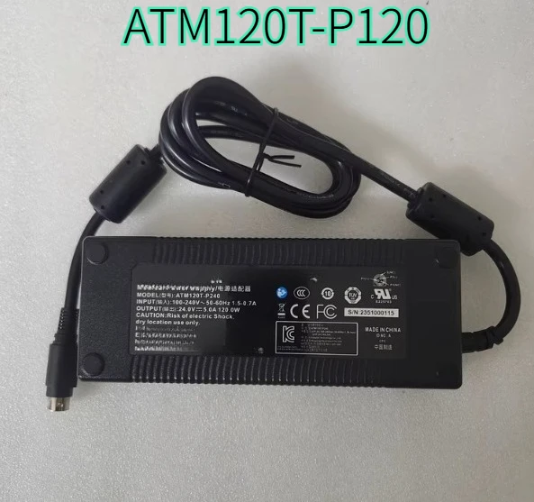 Power Supply ATM120T-P120 Adat Three-Core Medical Power Supply Cable 24V5A