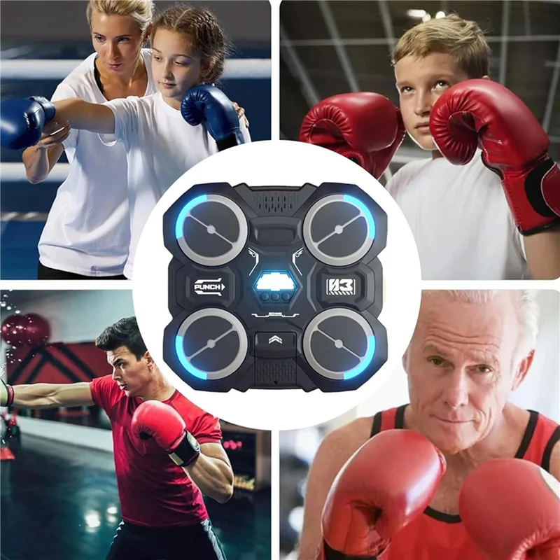 

NALFI-2X Music Boxing Machine For Children Smart Music Boxing Machine Wall Mounted Decompression Wall Target Toys