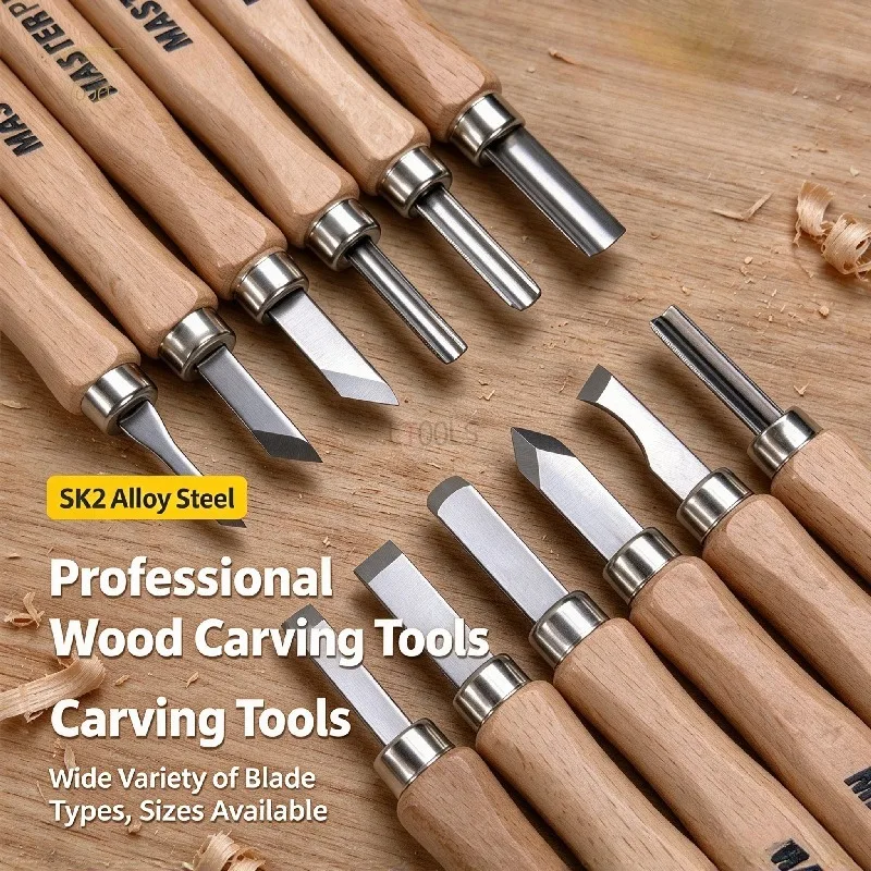 Wood Carving Chisel Set for Woodworking DIY Hand Carving Knives Stone Seal Carving Tools Beginner Woodcut Sculpting Tool Kit