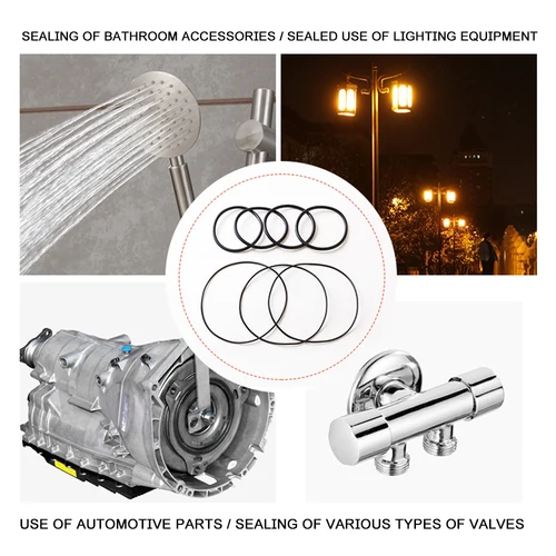 Imagen 2 del producto Junta tórica de goma resistente al aceite, junta tórica, sellos, surtido de estanquesidad, diferentes tamaños con juego de caja de plástico