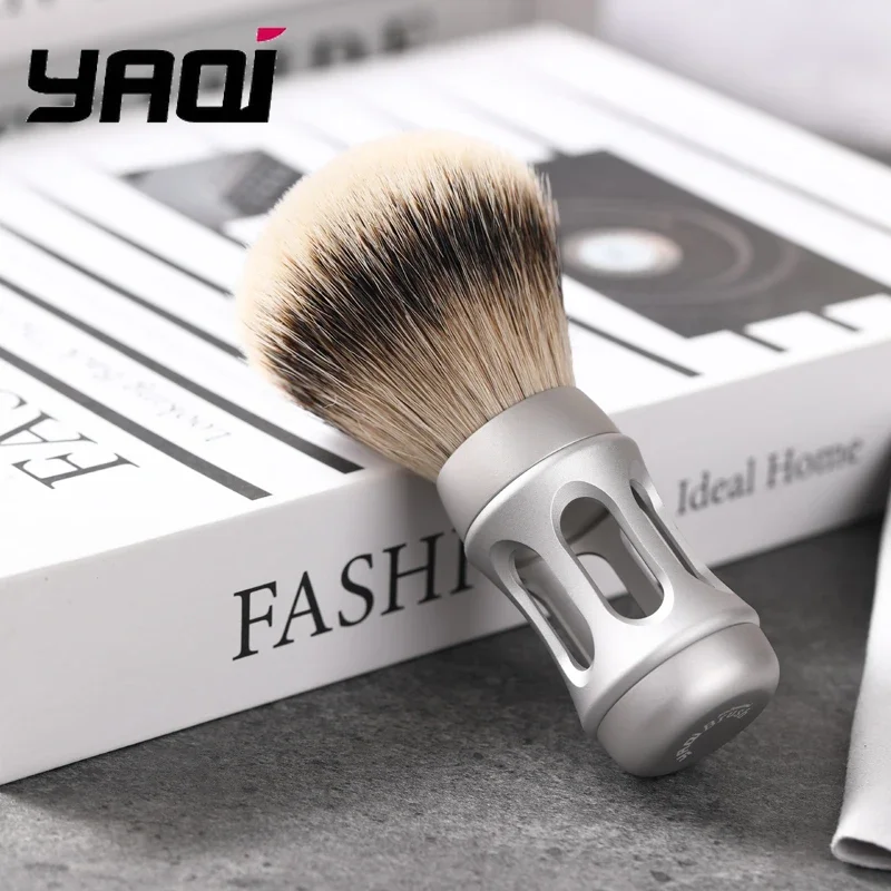 2026-yaqi-bandstand-24mm-pinceau-de-rasage-poils-de-blaireau-silvertip-manche-metal-chrome-mat-articles-de-collection-pour-hommes