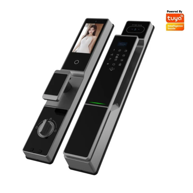 How To Replace A Door Lock Face Smart Home Entry Door Automatic Anti-theft Password Palm Vein Electronic Tuya Lock
