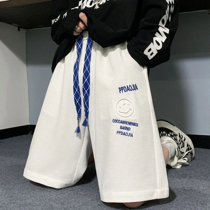 

Ice Silk Men's orts Summer Thin American Baskeall Loose Casual Straight Leg Pants Breathable Comfortable Lightweight