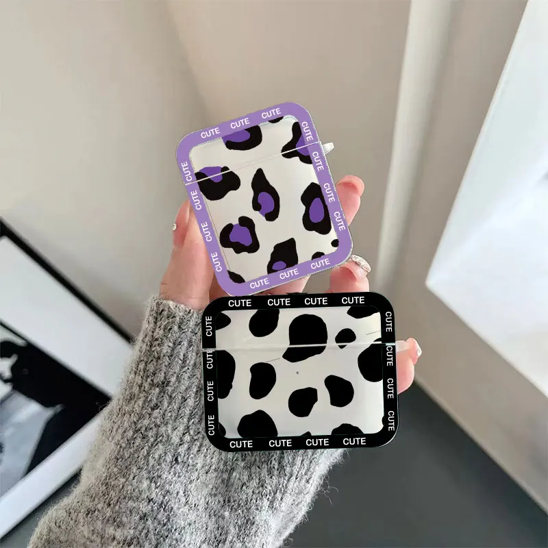 

Leopard Print Stripes Earphone Case for Airpods 4th 3rd 2 Pro Hard Box Cover for Airpod 2 3 1 Protective Accessorie Shell Fundas