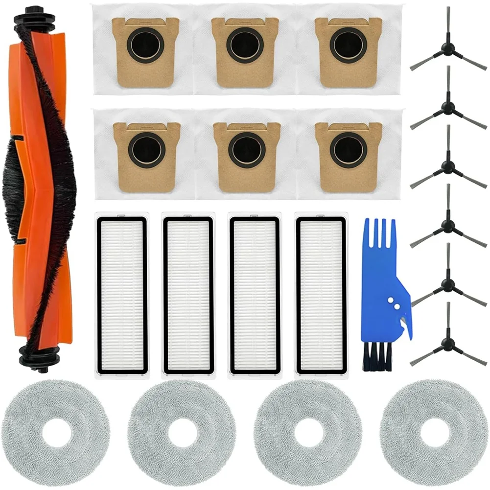 Förderung! Für Xiaomi X20 Max, X20 Pro Staubsauger Teile Wichtigsten Seite Pinsel Hepa-Filter Mopp Tuch Staub Taschen