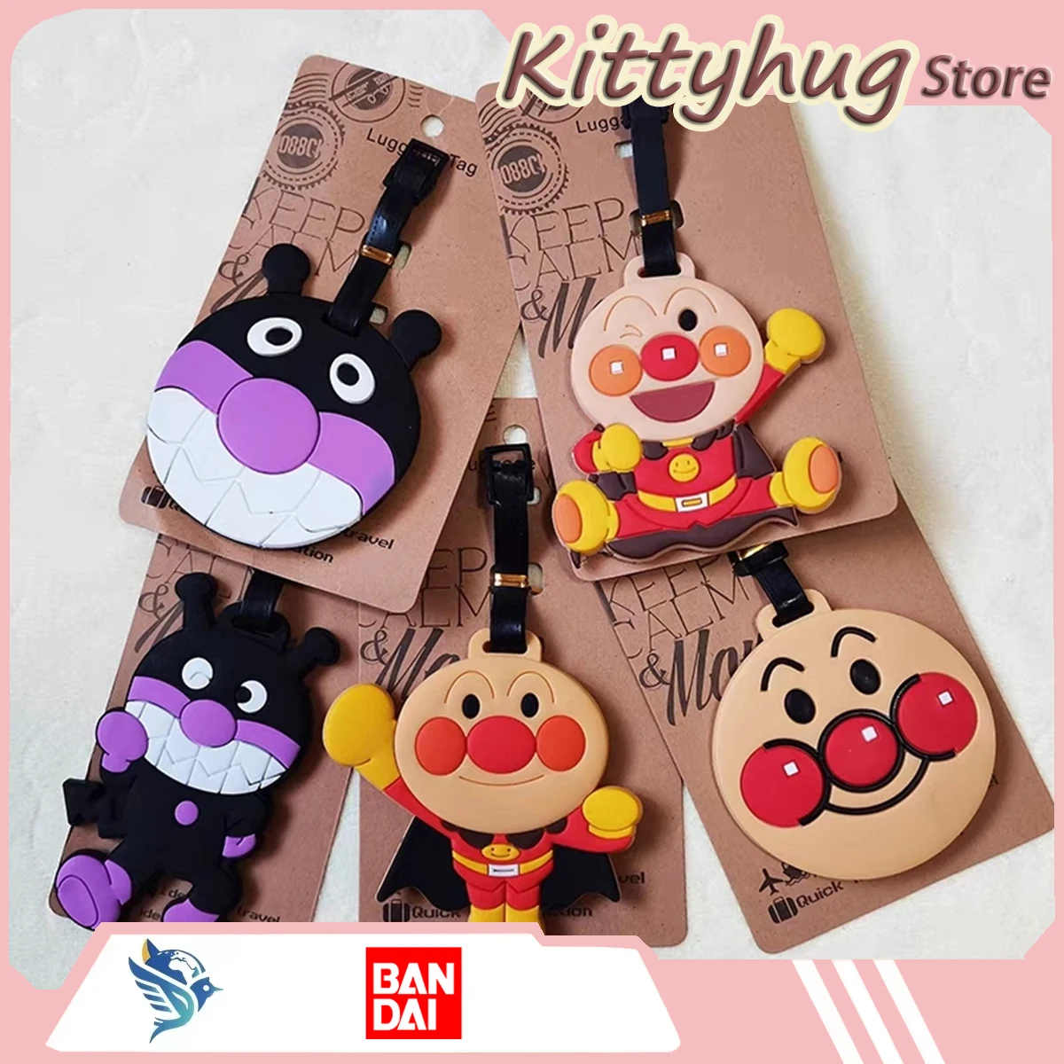 Anpanman Cute Cartoon Style Backpack Luggage Tag Travelling Suitcase Tag Friendship Gift