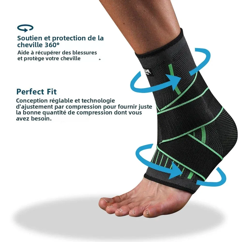 

Adjustable Elastic Ankle Brace Compression Sleeve Foot Support Stabilizer for Plantar Fasciitis Achilles Tendonitis Sports Sock