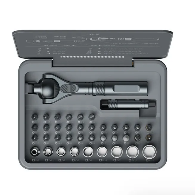 Cross-border 24 In 1 Ratchet Screwdriver 42pcs Set S2 Steel Multifunctional Home Wrench Screwdriver Repair Tool Kit