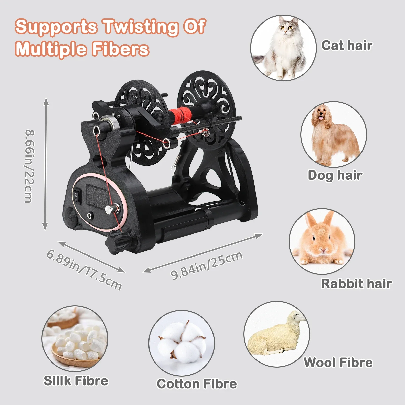 2026NewYarn Winder Knitting Wool Electric Crochet Automatic Accessories Embroidery Peeler Opal Thread Hair Sewing Wool lab Holde