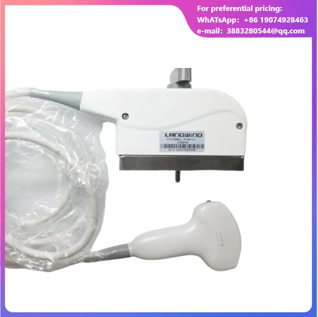 Landwind C2-5 60 Ultrasonic Scanner Abdominal Scanner Convex Probe Compatible Mirror 2 Electric Power Source Made Metal Plastic