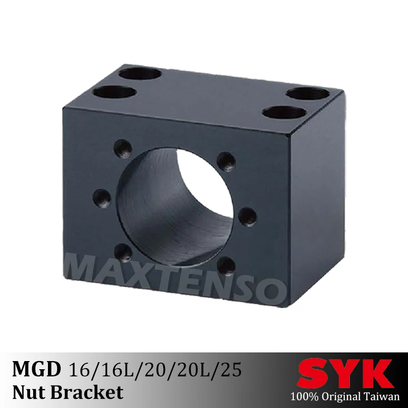 

SYK Nut Bracket ballscrew nut housing MGD16 MGD20 MGD25 for THK TBI HIWIN NSK PMI COMTOP GTEN ballscrew Nut