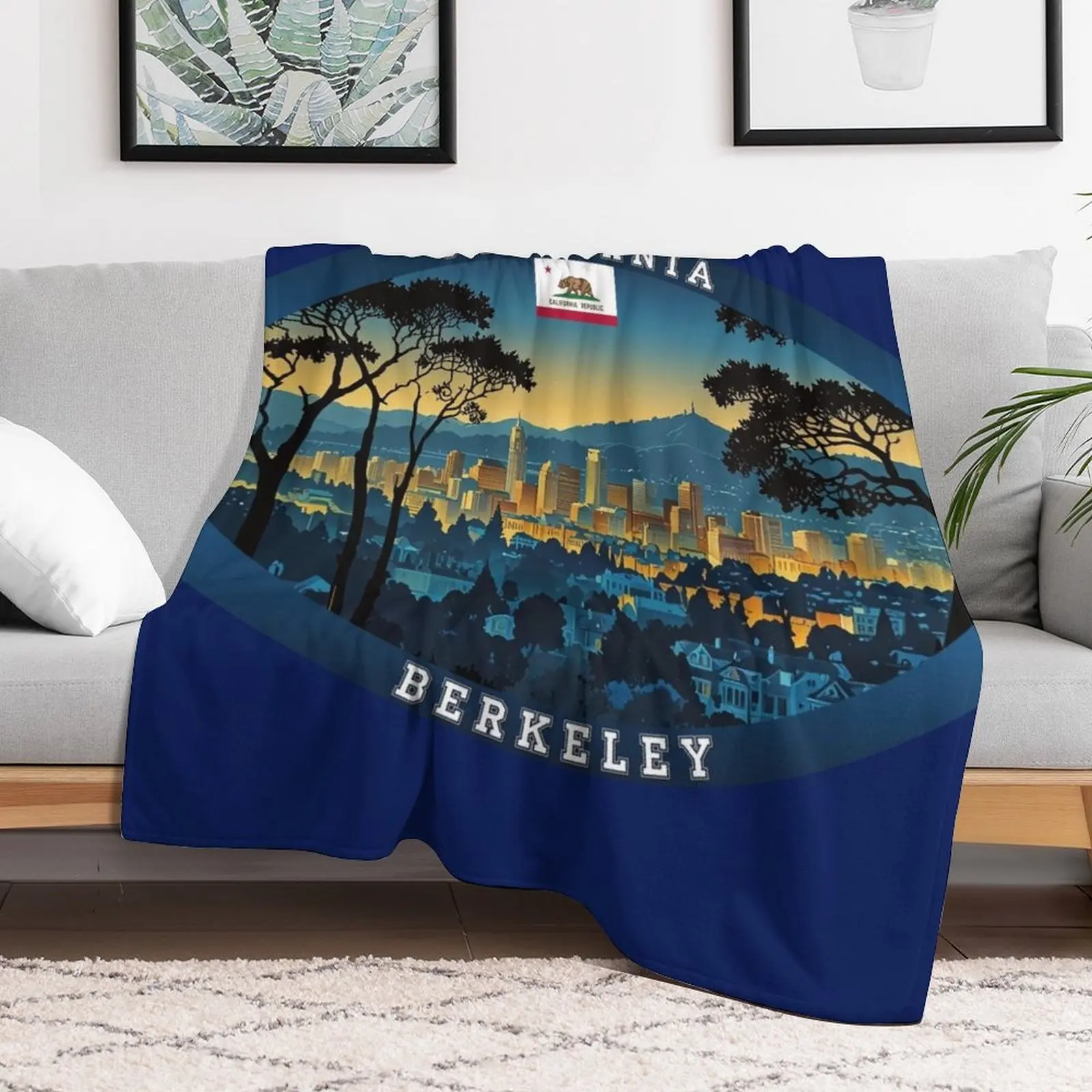 

Berkeley California Travel Throw Blanket Thermals For Travel for babies Picnic Blankets