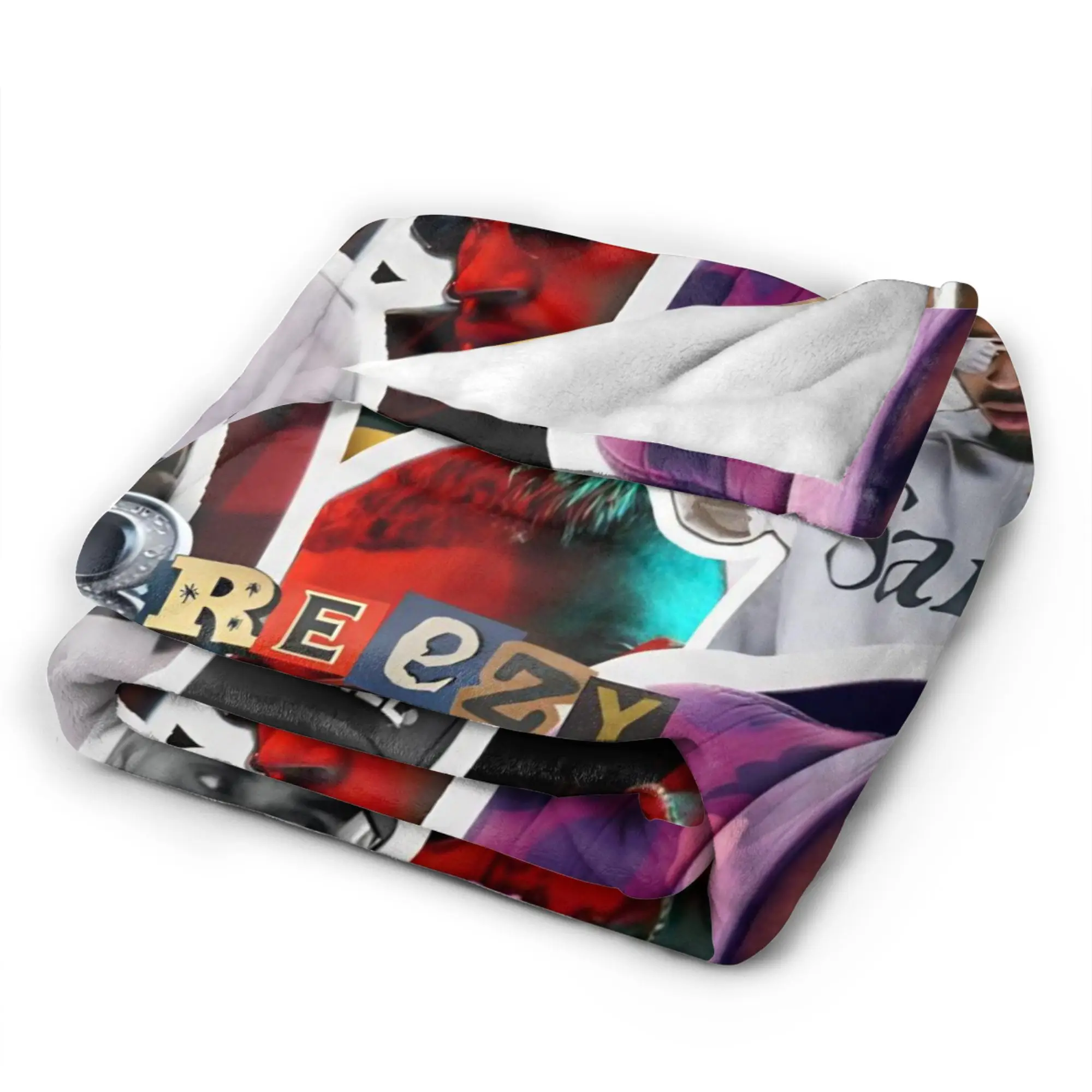 بطانية دافئة للسفر كريس براون بريزي السلطانية XX الفراش يلقي الفانيلا المفرش للخارجية الجدة غطاء سرير أريكة #5