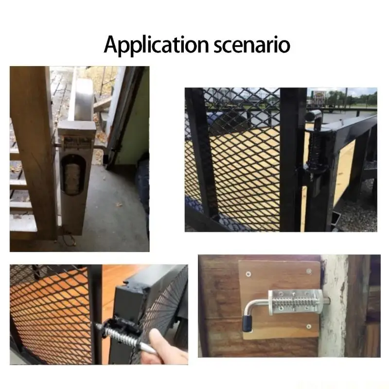 J0MA Quick Release Trailer Door Locking Clip with High Tension Spring Spring Action Draw Bolt for Secure Entry System