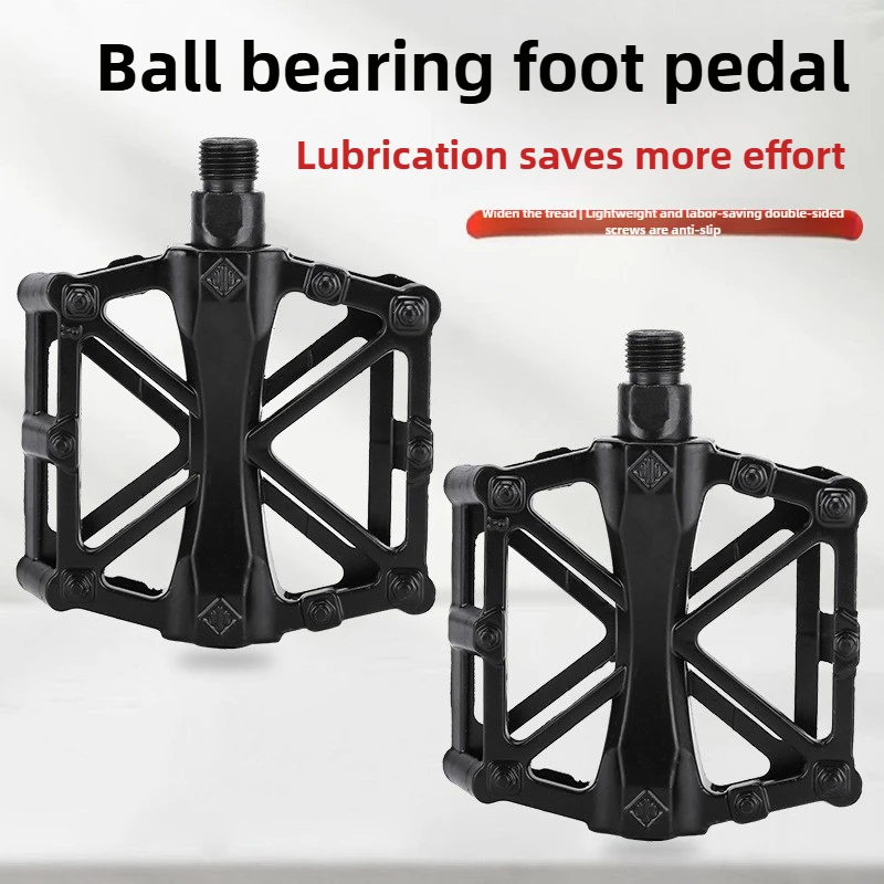 

1 Pair Aluminum Alloy Bike Pedals, Sealed Bearing X-Type Platform Pedals for Mountain Bicycle