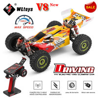 WLtoys 144010 V8 1:14 4WD 75Km/H Remote Control Drift RC Racing Car High Speed Brushless Motor Off-Road Vehicle Toys Kids Gift