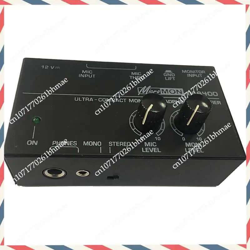 -A21Z New MA400 Headphone Preamplifier Microphone Preamplifier Audio 6.35Mm & 3.5Mm Headphone Outputs Mixer EU Plug Easy Install
