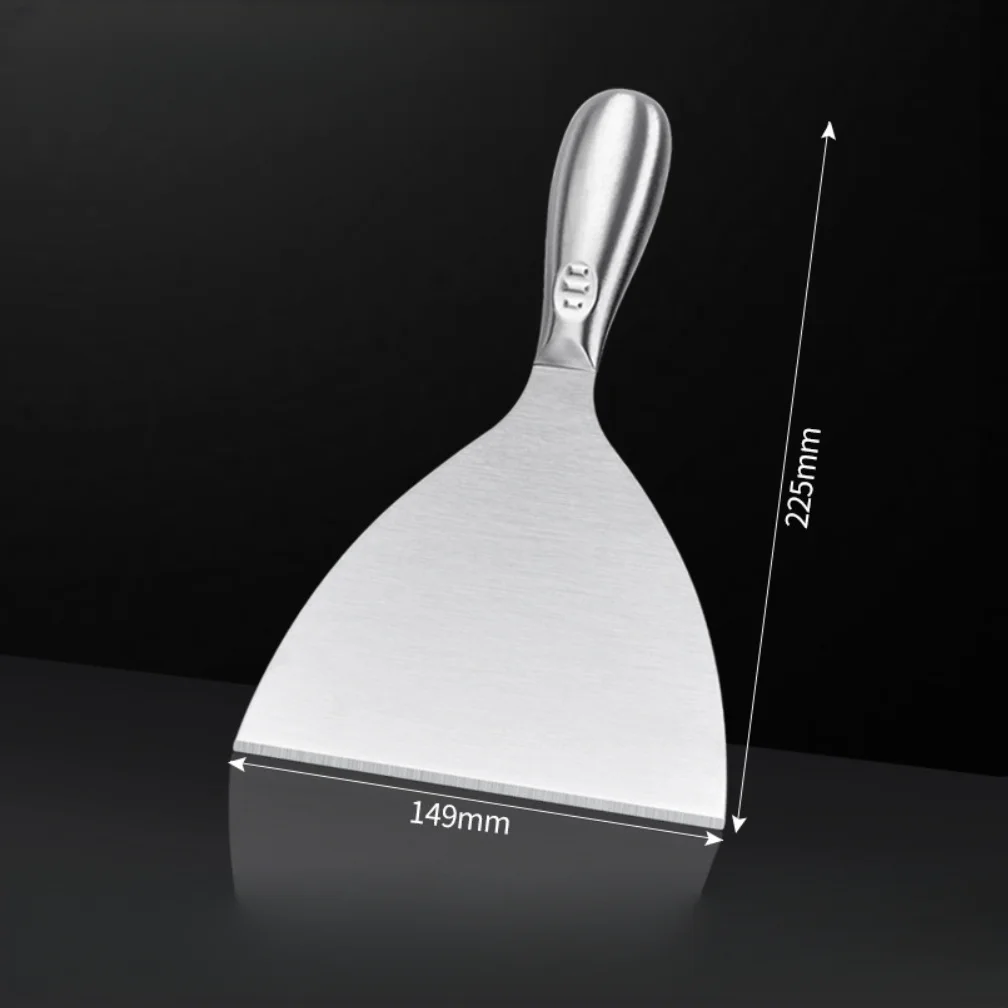 Cortador de massa de aço inoxidável de 6 polegadas com alça polida e simplificada para manuseio confortável e eficiente