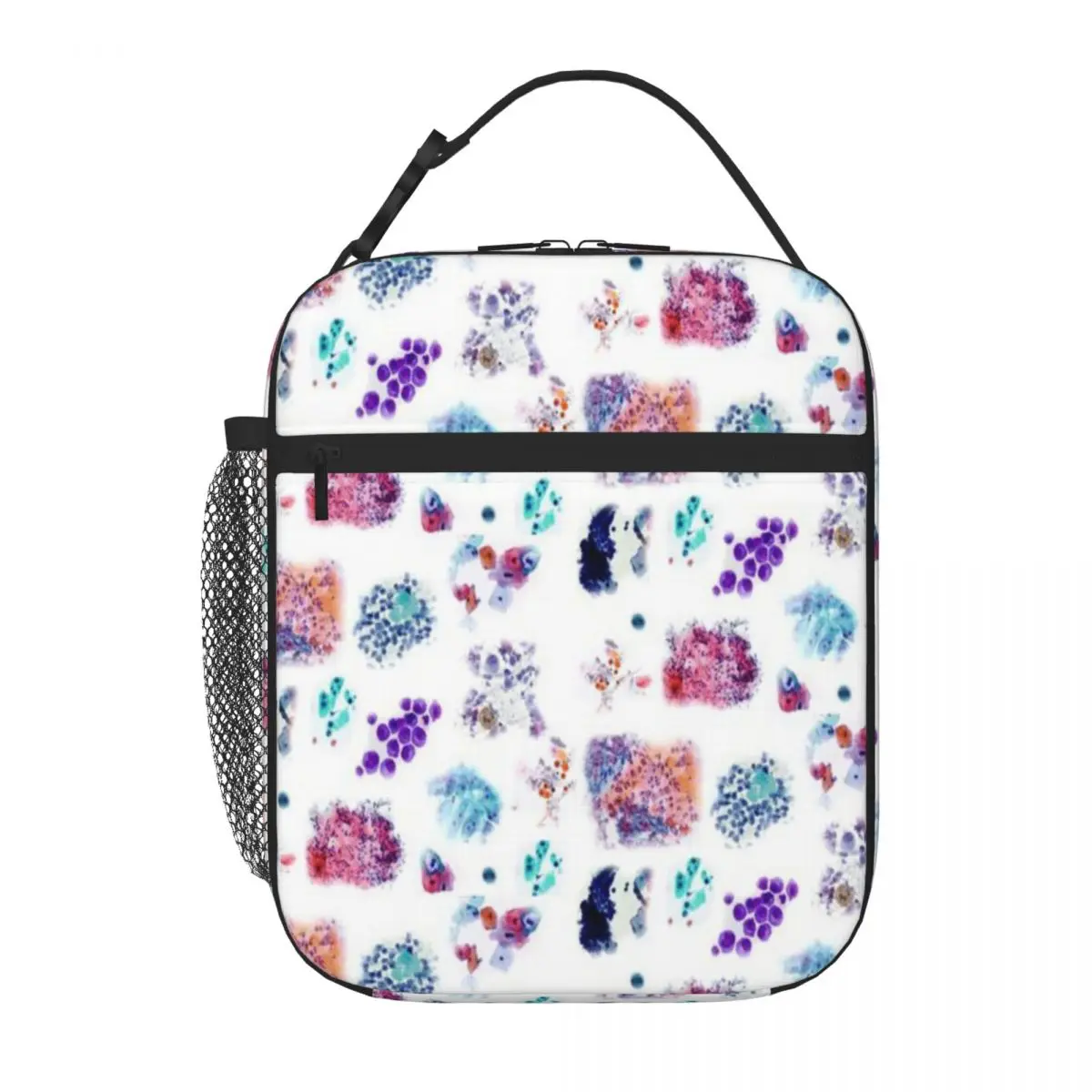 Hot Sale Journey Through Cytology Nylon Texture Canvas Lunch Bag Daily Commuting Meal Bag
