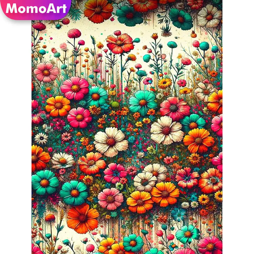 Momoart Katze Diamant Malerei Tier bunte Diamant Mosaik Bild Strass Mond Wand Dekor
