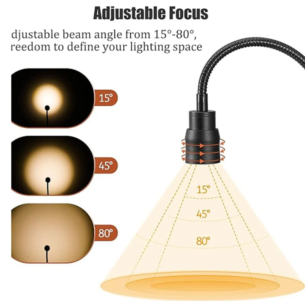 N18R LED 読書灯 USB 3 色調光クランプブックライト柔軟なグースネック読み取りナイトライトスタッド読書ランプ