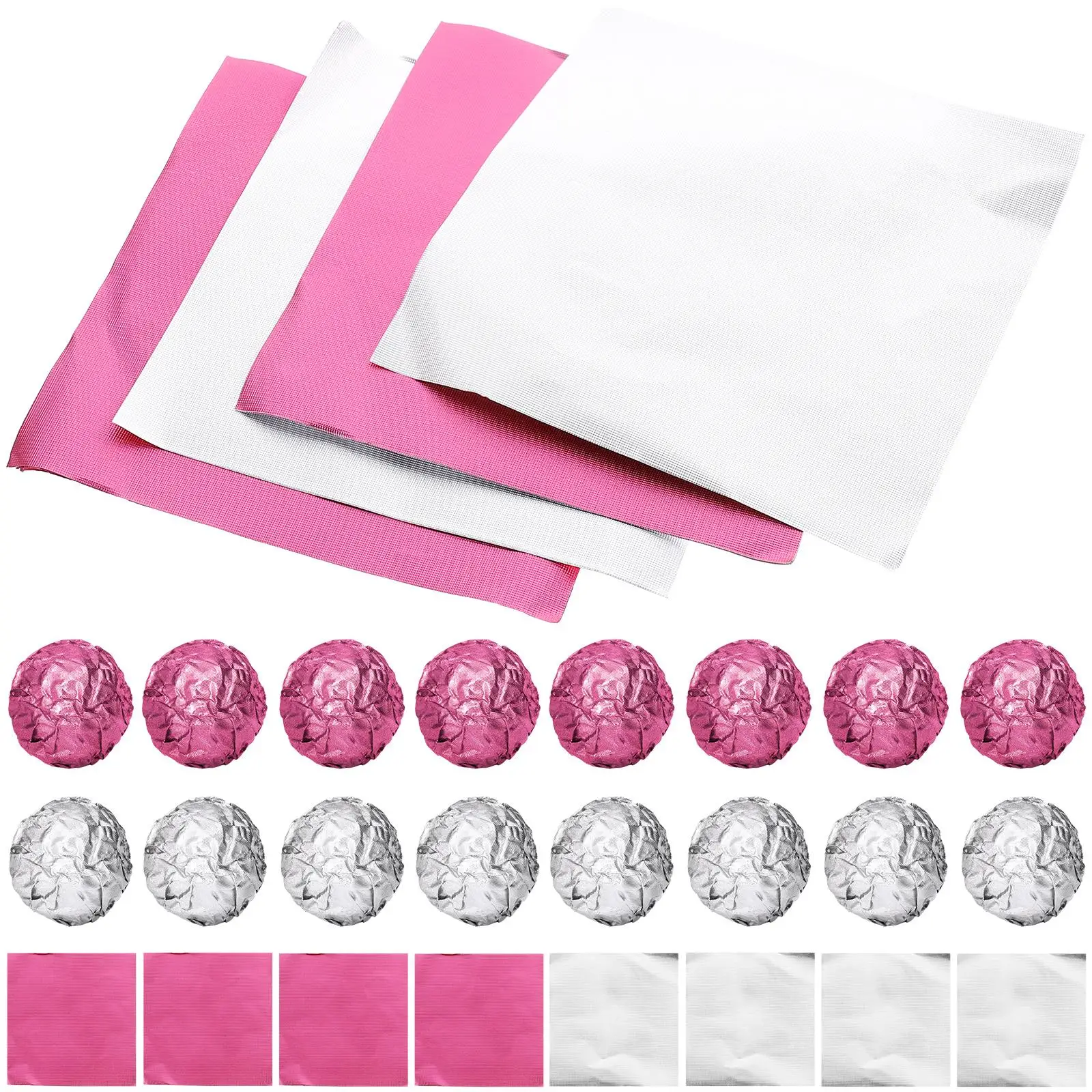 

200pcs Candy Wrappers Foil Paper Tea Balls Chocolate Packets Aluminum Sheets Lightweight Practical Decorate Store