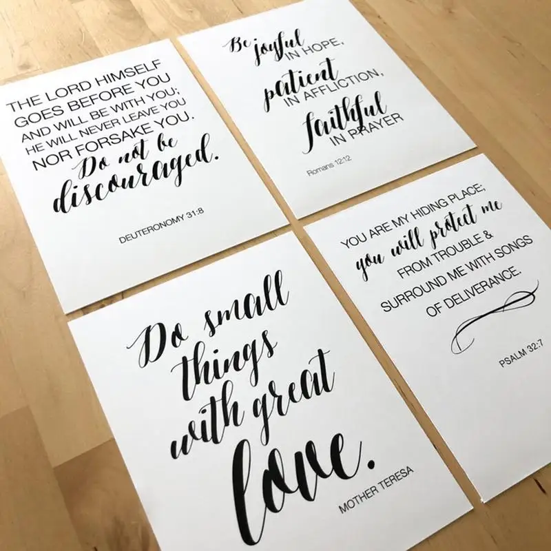 Ensemble de cartes d'écriture de prière pour femmes et hommes, carte unique 52X pour l'étude de la Bible dévotionnelle, mémorisation et salutations