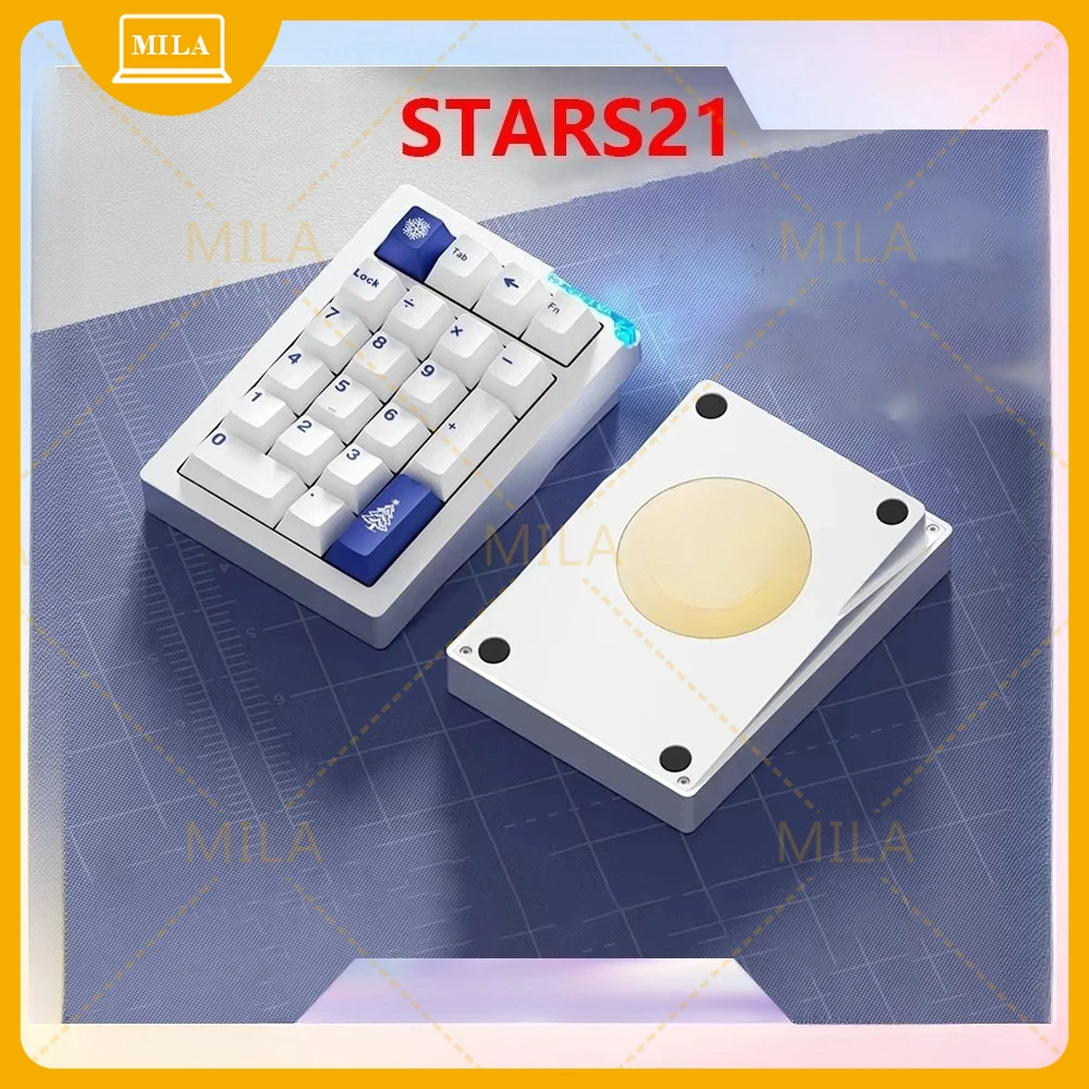 

Для Weikav STARS21 PAD Мини-клавиатура, наборы RGB QMK, трехрежимная беспроводная Bluetooth-проводная клавиатура, наборы аксессуаров для ПК, подарки