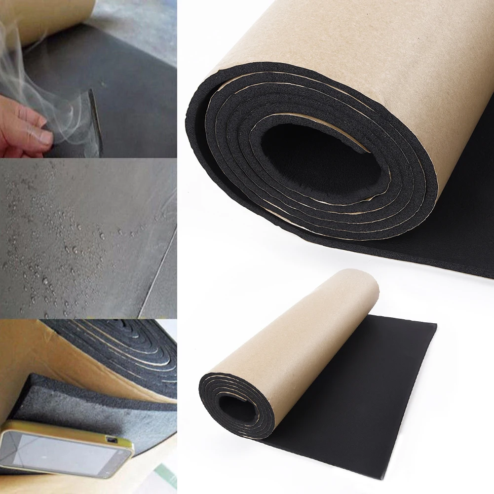 

Cell Cotton Soundproof 200*50cm 6mm Auto Car Deadening Insulation Proofing Self Sound Adhesive Universal Useful Hot