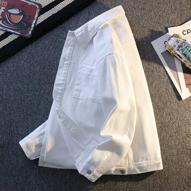 Denim da uomo dalla vestibilità ampia Jaet Primavera Estate Trendy Abbigliamento da lavoro casual Jaet Hip e Haome Sle Nuovo misto cotone poliestere 2025