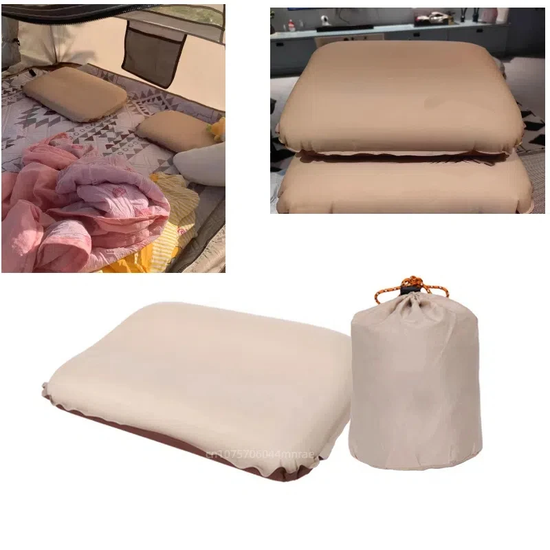 

Outdoor Camping, Leisure Travel, Portable Automatic Inflation, Soft and Quiet Ergonomic Comfort, High Elasticity Sponge Pillow