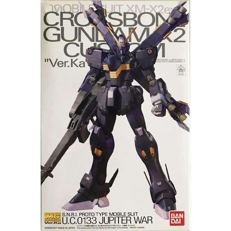 Bandai Originele MG Crossbone Gundam X-2 Kai XM-X2 1/100 Anime Action Figure Model Assemblage Speelgoed Cadeaus Voor Kinderen GUNDAM