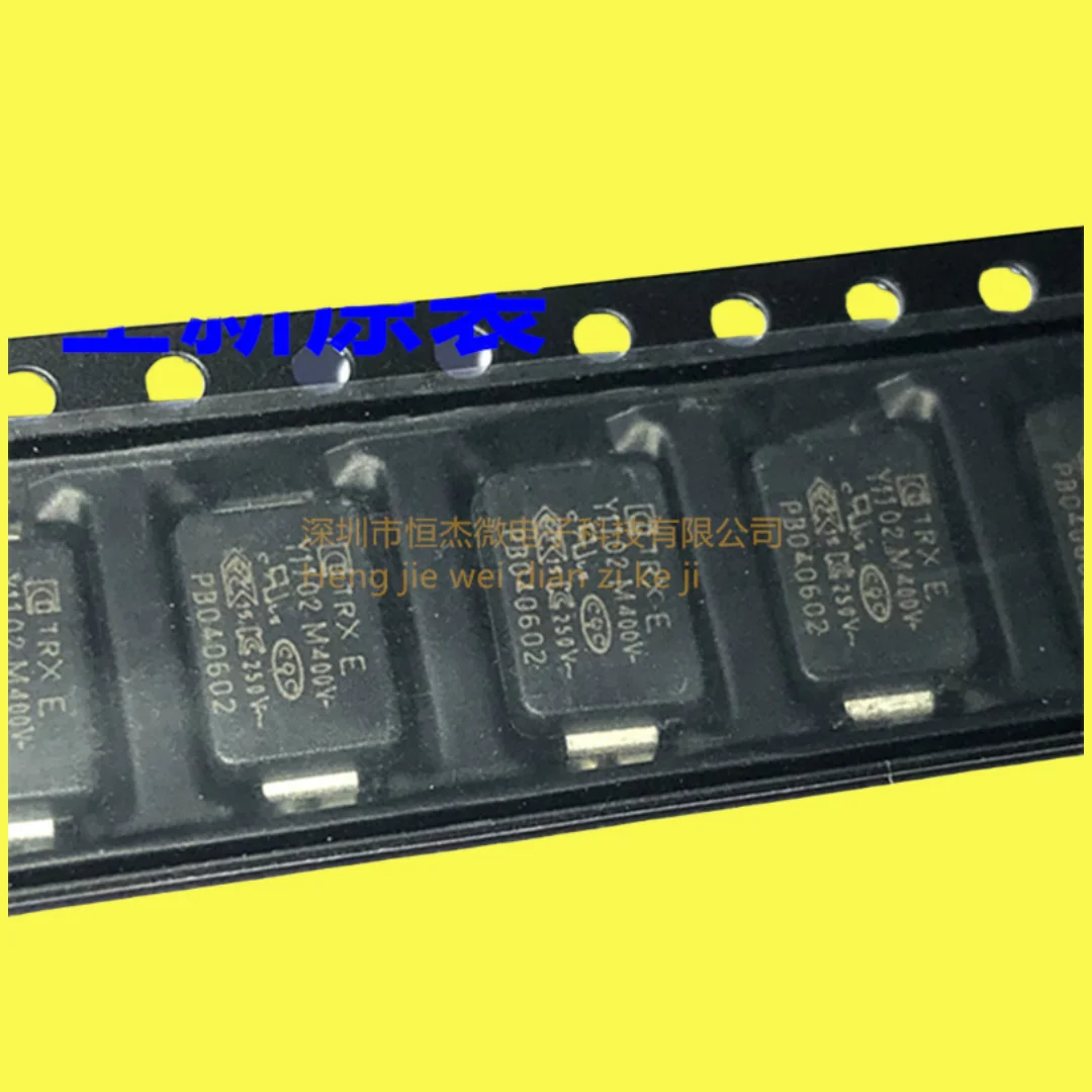 10PCS/new TMY1102M screen printing Y1102M 400V safety capacitor package SMD,5.4x 7.8mm fast charging