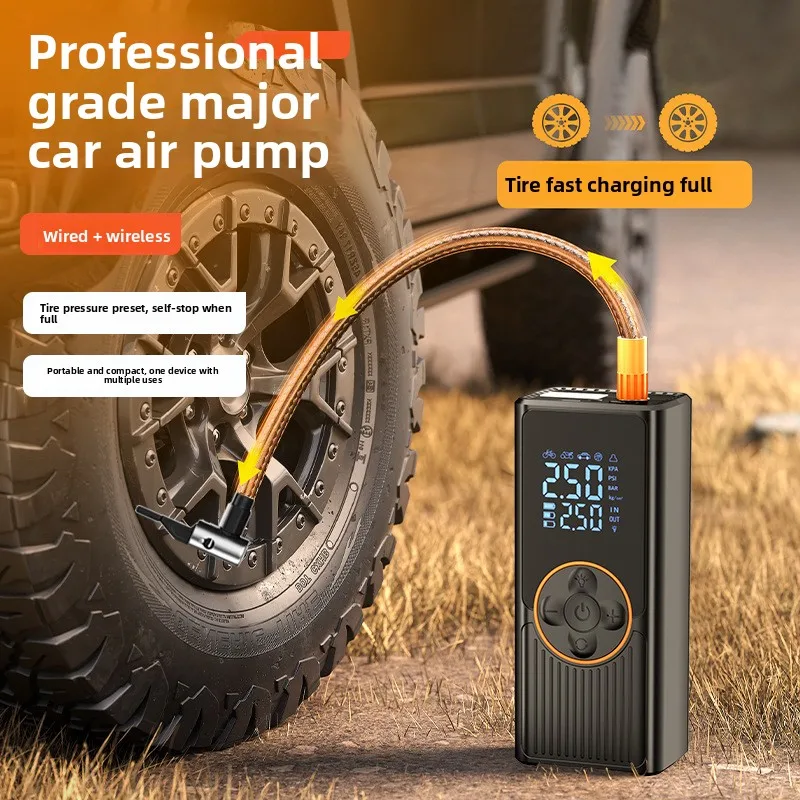 Cross-border Dedicated Wireless Car Air Pump Portable Pump Car Tire Automatic High Pressure Fast Inflatable Treasure