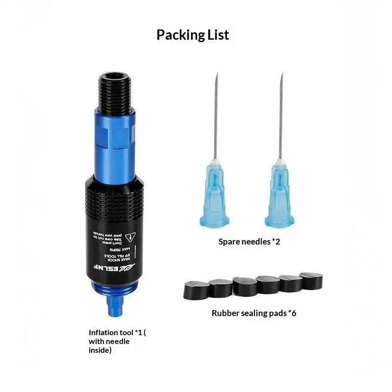 Bicycle Rear Shock Inflation Tool Lightweight High Pressure Air Filling Adapter for Mountain Road Bike Outdoor Repair