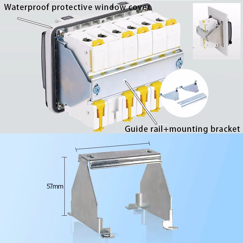 Circuit Breaker Transparent Waterproof Box Window Distribution Box Protect Window Cover Monitor Observation Window Switch Ip67