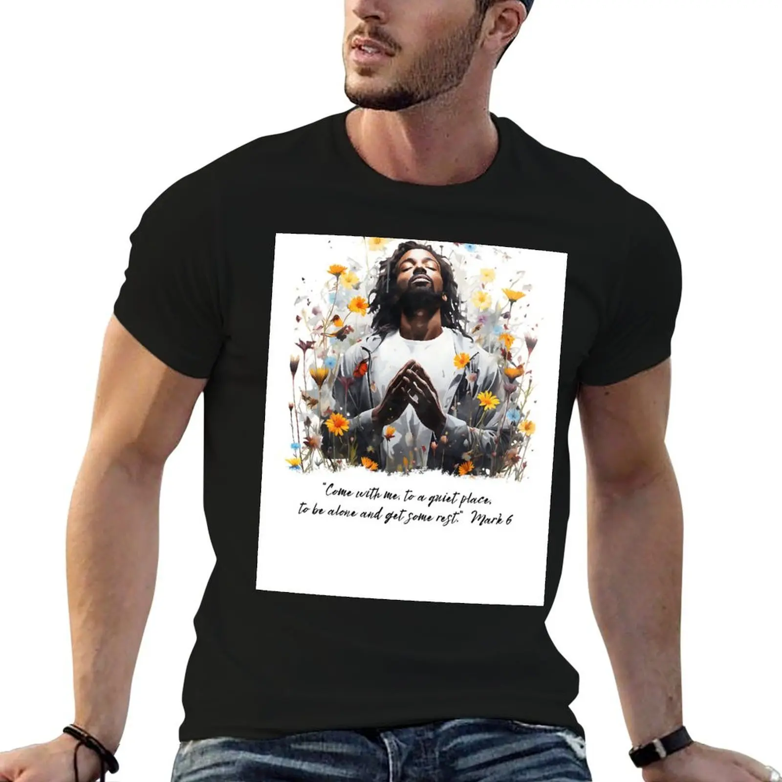 Go to the quiet place and get some rest - Mark 6 T-Shirt t shirt personalised t shirts for man slim fit T-Shirt