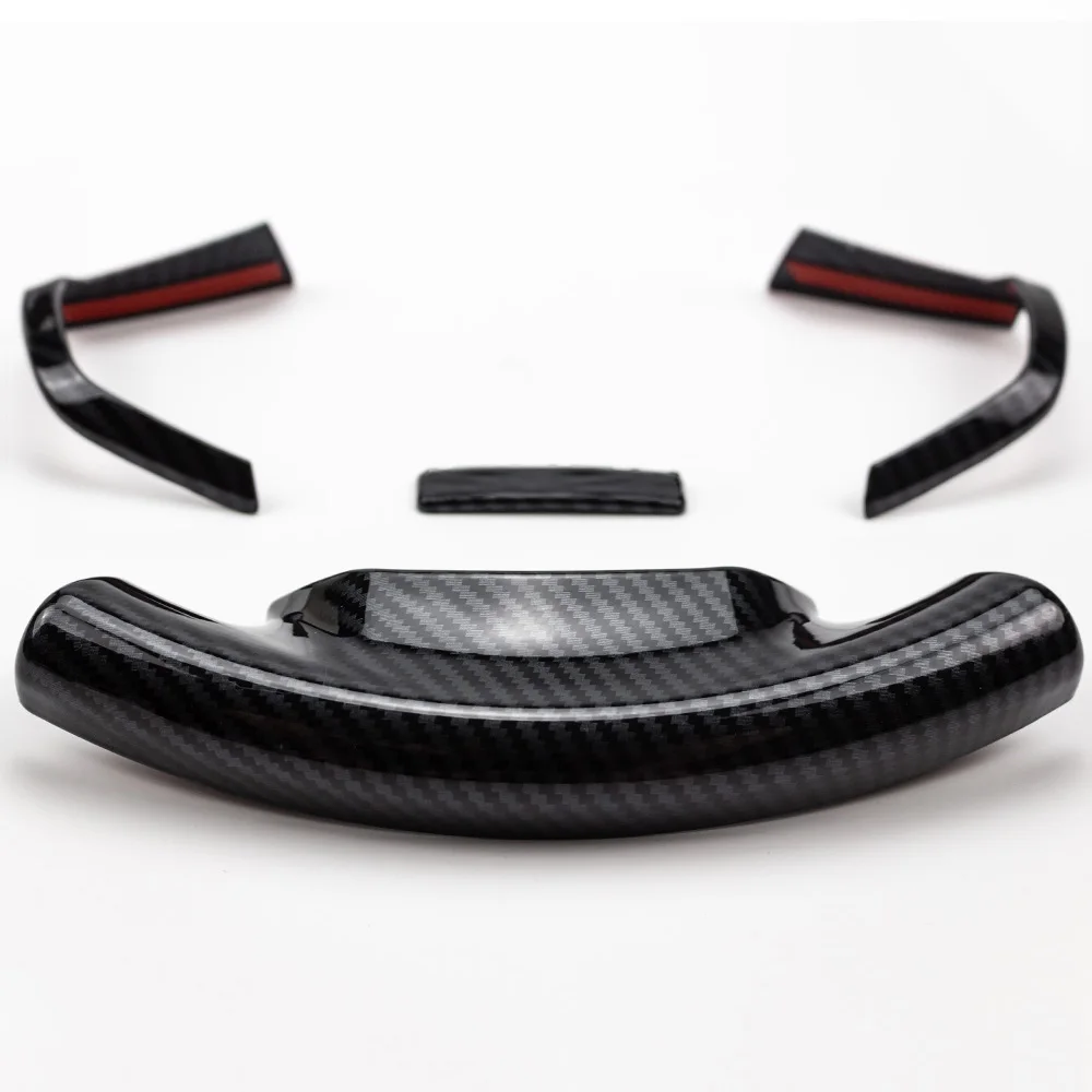 3pcs 4pcs Carbon Fiber Color Steering Wheel Trim Decorative Cover for ISUZU D-MAX MU-X 2012-2019