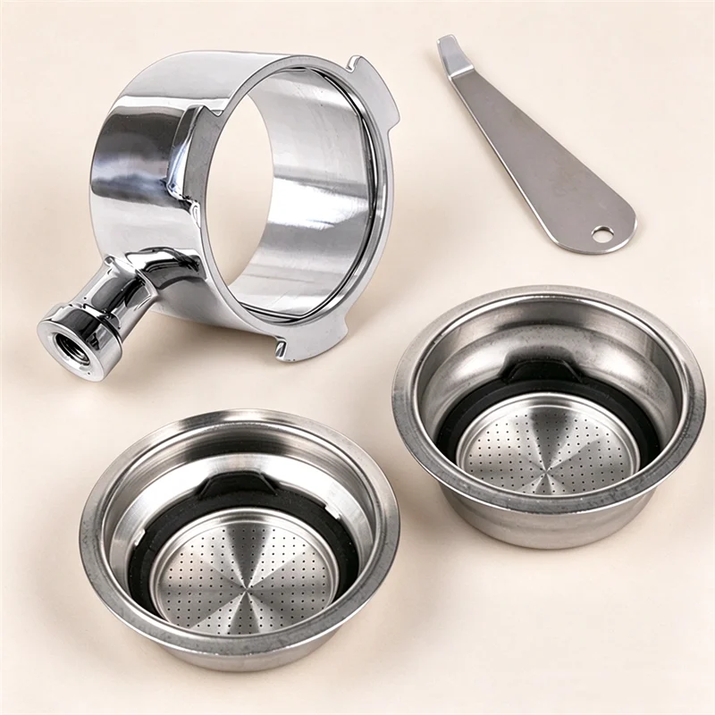 51mm Bottomless Portafilter for De'Longhi Dedica EC680 EC685, Single/Double Filter Basket, Espresso Coffee Accessories