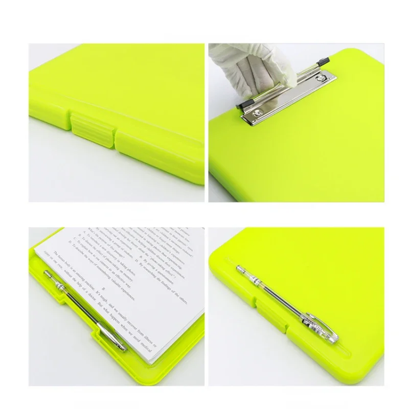 Imagem -05 - Multifuncional File Folder Organizer Clipboard Box Papelaria Case Pen Holder