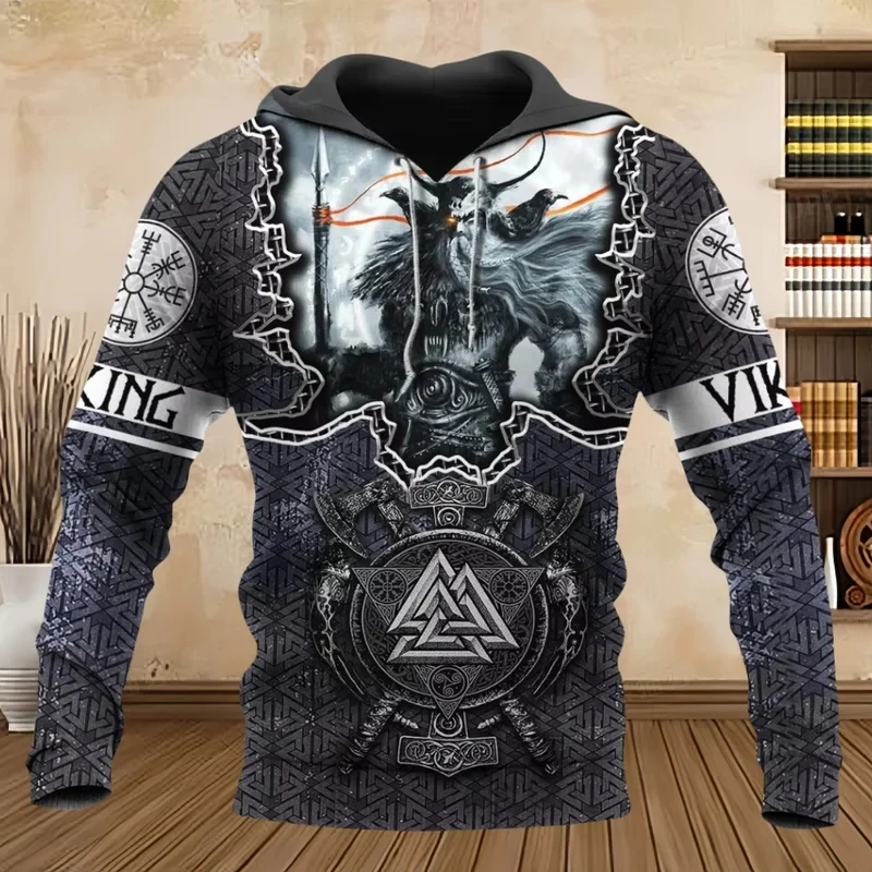 

2025 New Hoodie 3D Print Harajuku Print Pullover Men's Hooded Sweatshirt Kangaroo Pocket Vintage Male Clothing Fall Long Sleeve