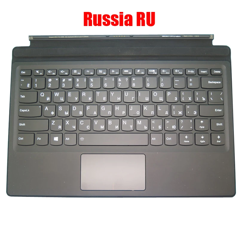 Keyboard For Lenovo For Ideapad Miix 510-12ISK 510-12IKB Tablet Folio English US Russia RU UK Belgium BE Bulgaria BG Backlit